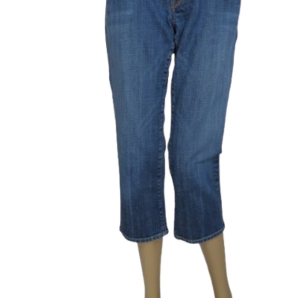 Citizens Of Humanity Cropped Blue Jeans - Picture 2 of 8